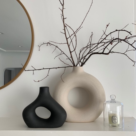 H&M Accents Hm Large Ceramic Donut Vase Poshmark